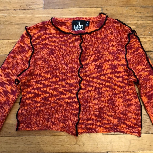 Ragged Priest Space Knit Cropped Sweater, size Medium - Picture 4 of 12